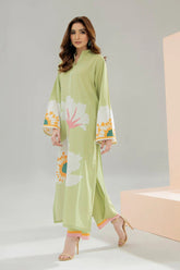 Mint Bloom Crepe Dress