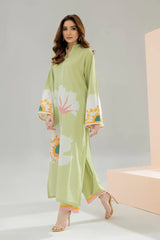 Mint Bloom Crepe Dress