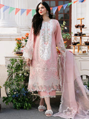 Qalamkar  03PCS UNSTITCHED SUIT