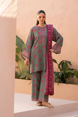 DIGITAL PRINT AIRJET LAWN  With CHIFFON DUPATTA PATCHES