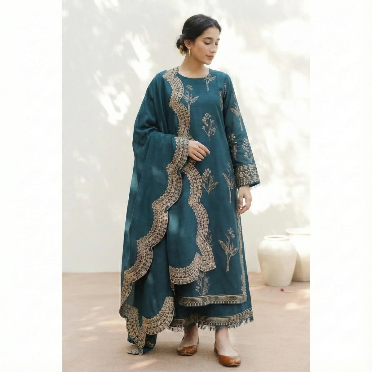 Maharani 03PCS UNSTITCHED SUIT