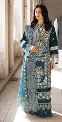 MahNur 03PCS UNSTITCHED SUIT