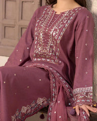 Jade  03PCS UNSTITCHED SUIT *FABRIC lawn