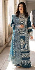 MahNur 03PCS UNSTITCHED SUIT