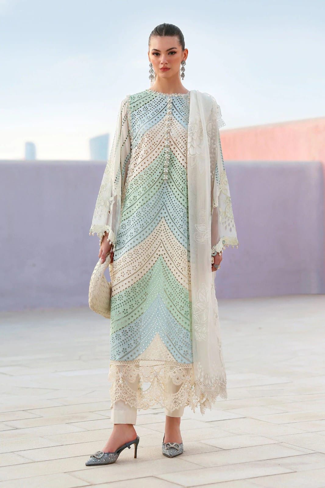 Maria b 03PCS UNSTITCHED SUIT
