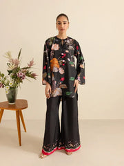 Aura Black Floral Set