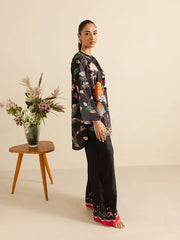 Aura Black Floral Set